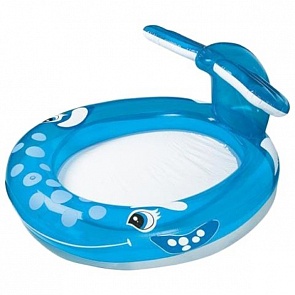 Бассейн надувной овальный – Кит с фонтанчиком (Intex, 57435sim)